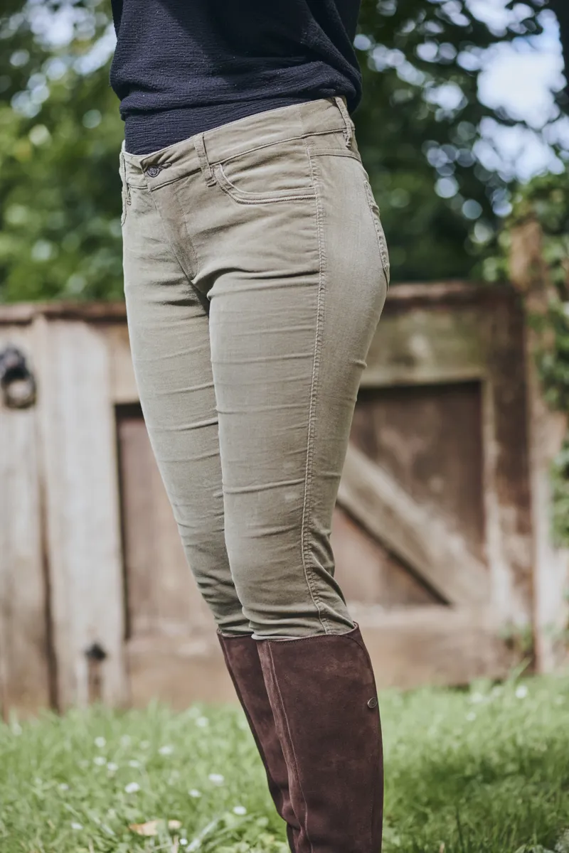 Dubarry Honeysuckle Cord Trouser - Dusky Green-4